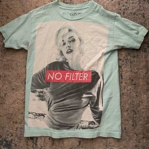 Blue “no filter” T-Shirt